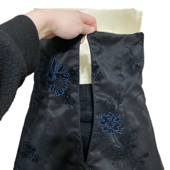 Onyx Nite Strapless Formal Dress Black Size 6 - Picture 5 of 14